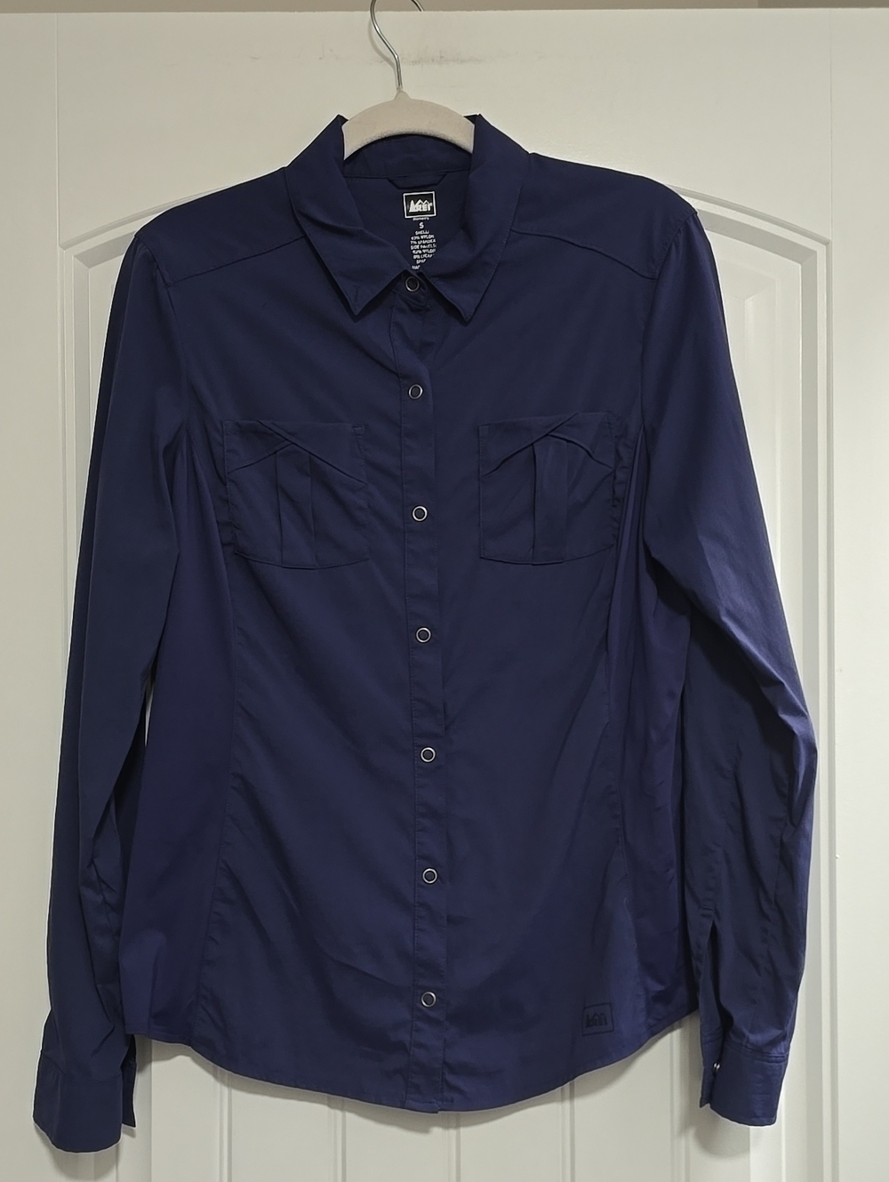 REI Gorpro Quick Dry Hiking Snap Button Long Sleevw Convertable Shirt